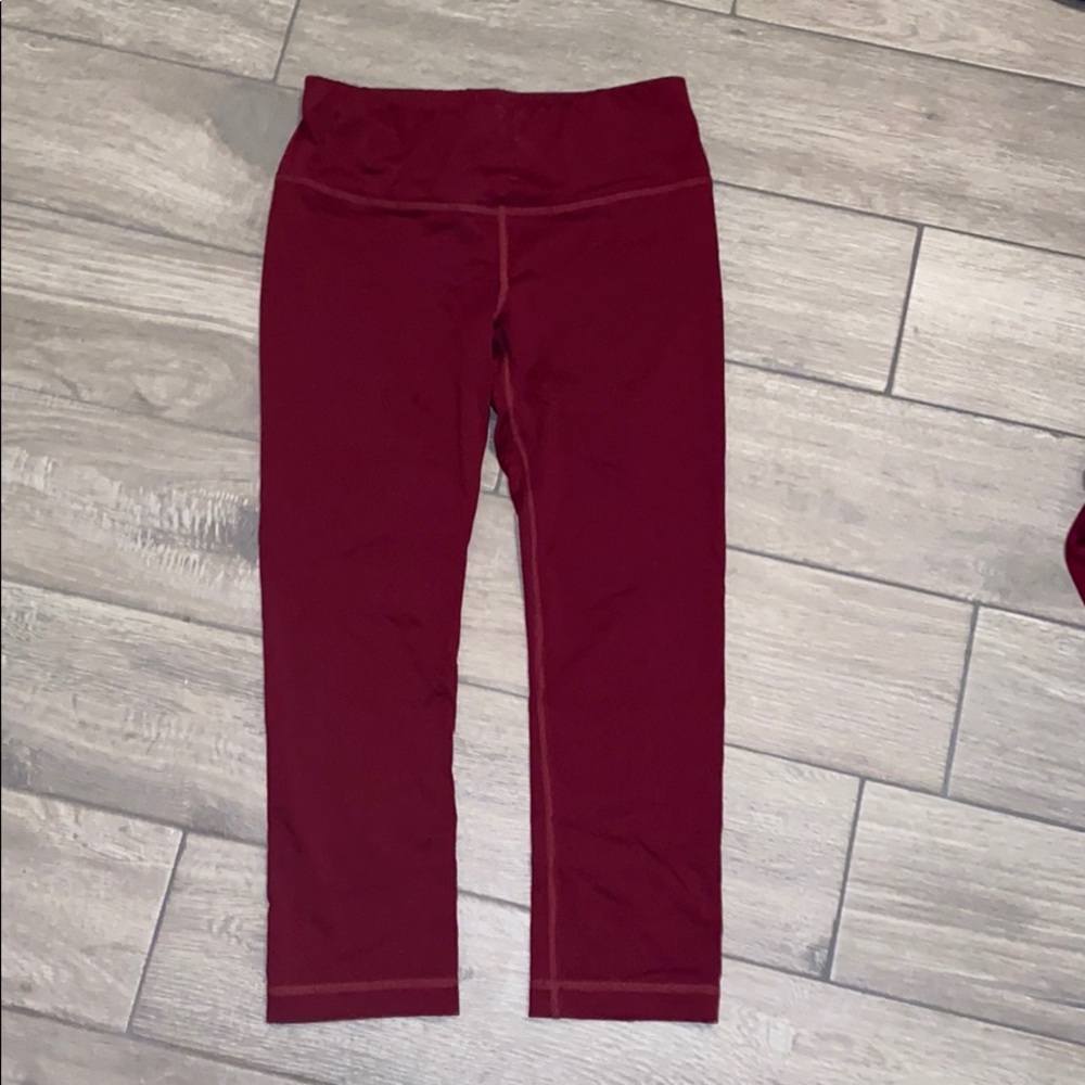Maroon Varsity Leggings